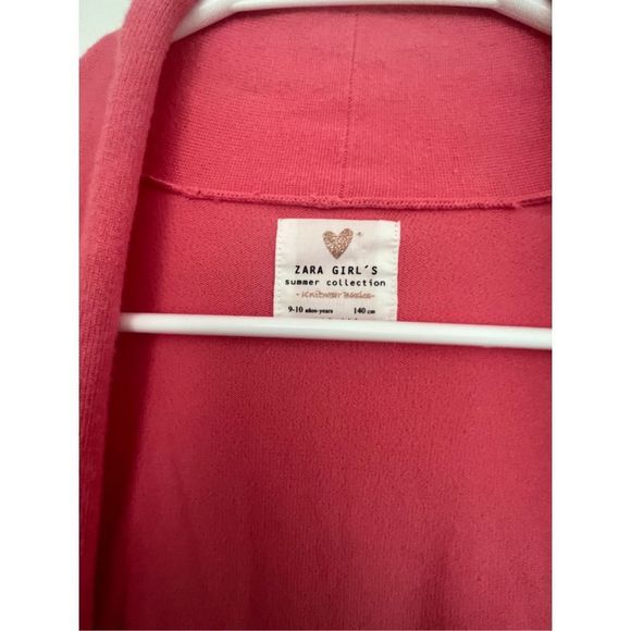 Zara Girls Knitwear basics Open Draped cardigan, Size 9-10 - Picture 6 of 6